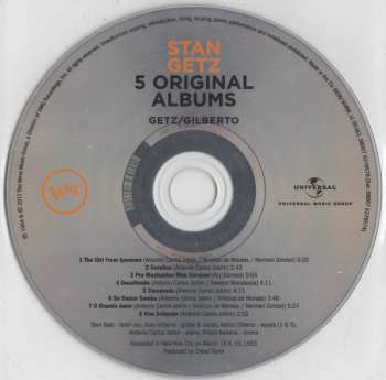 5CD/Coffret Stan Getz: 5 Original Albums, Vol. 2