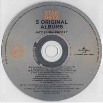 5CD/Coffret Stan Getz: 5 Original Albums, Vol. 2