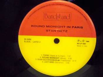 CD Stan Getz: 'Round Midnight In Paris 