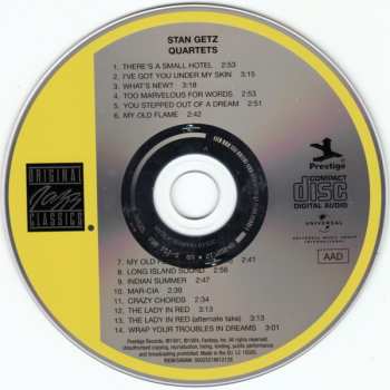 CD Stan Getz: Stan Getz Quartets