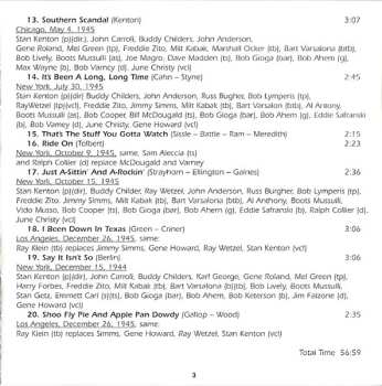 4CD/Coffret Stan Kenton: Swing House