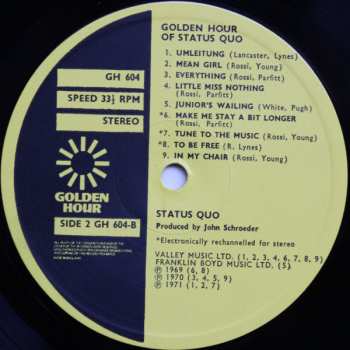 LP Status Quo: Status Quo - Down The Dustpipe
