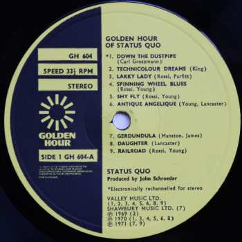 LP Status Quo: Status Quo - Down The Dustpipe