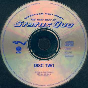 2CD Status Quo: Whatever You Want (The Very Best Of Status Quo)