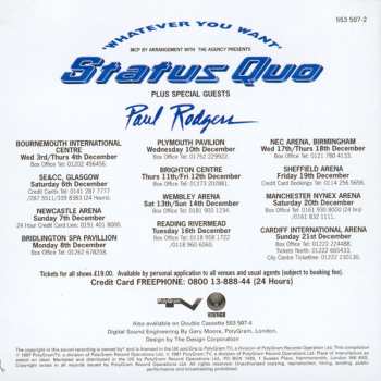 2CD Status Quo: Whatever You Want (The Very Best Of Status Quo)