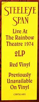2LP Steeleye Span: Live At The Rainbow Theatre 1974 CLR | LTD