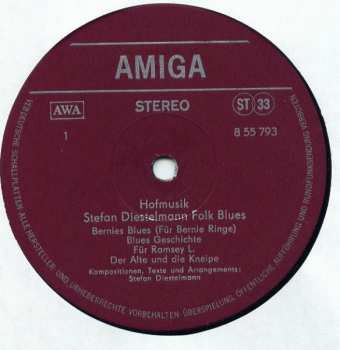 LP Stefan Diestelmann Folk Blues Band: Hofmusik