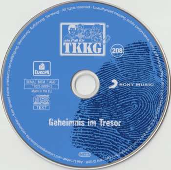 CD Stefan Wolf: TKKG 208 - Geheimnis Im Tresor