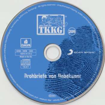 CD Stefan Wolf: TKKG 209 - Drohbriefe Von Unbekannt