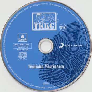 CD Stefan Wolf: TKKG 217 - Tödliche Klarinette