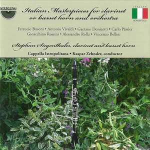 Album Capella Istropolitana: Italian Masterpieces For Clarinet Or Basset-horn And Orchestra
