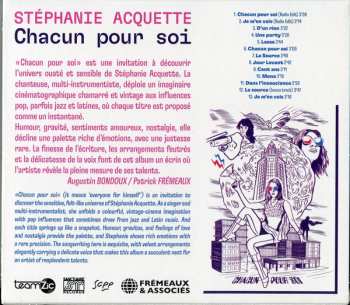 CD Stéphanie Acquette: Chacun Pour Soi