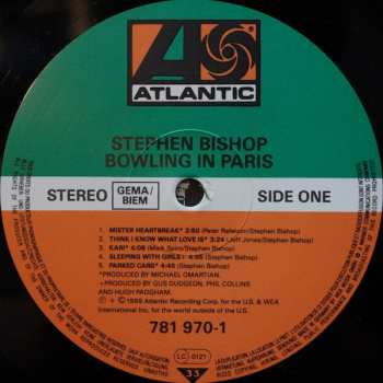 LP Stephen Bishop: Bowling In Paris