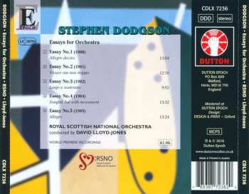 CD Royal Scottish National Orchestra: Essays For Orchestra Nos. 1-5
