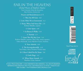 CD Stephen Paulus: Far In The Heavens (Choral Music Of Stephen Paulus)