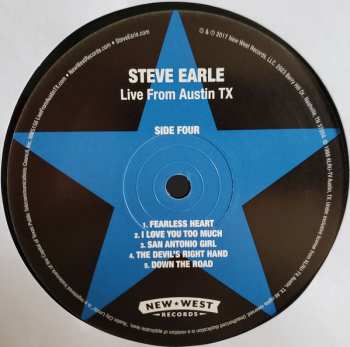 2LP Steve Earle: Live From Austin TX