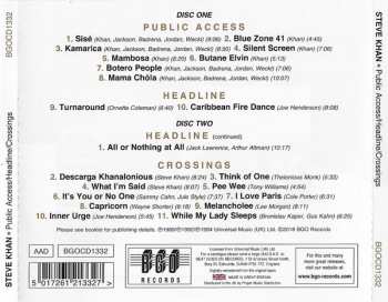 2CD Steve Khan: Public Access / Headline / Crossings