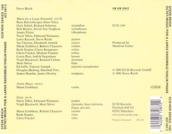 CD Steve Reich: Octet • Music For A Large Ensemble • Violin Phase