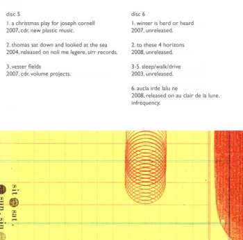 7CD/Coffret Steve Roden: A Thousand Breathing Forms (2003-2008)