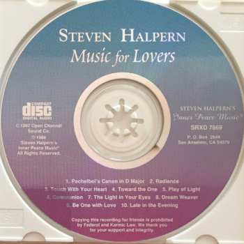CD Steven Halpern: Music For Lovers