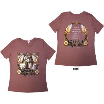 Marchandises Stevie Nicks: Stevie Nicks Unisex T-shirt: Tour '24 Retro Photo (pink) (back Print & Ex-tour) (small) S
