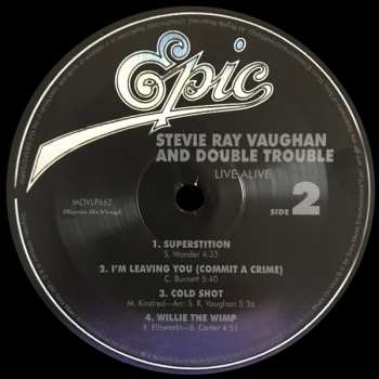 2LP Stevie Ray Vaughan & Double Trouble: Live Alive
