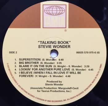 LP Stevie Wonder: Talking Book