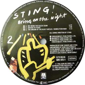 2LP Sting: Bring On The Night