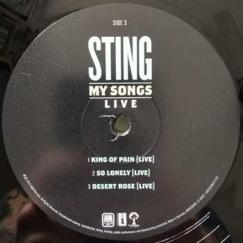 2LP Sting: My Songs (Live) LTD