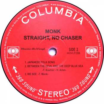 LP Thelonious Monk: Straight, No Chaser