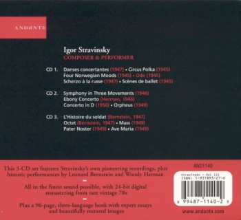 3CD/Coffret Igor Stravinsky: Composer & Performer - Vol. III