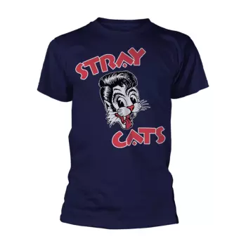 T-shirt Cat Logo Stray Cats (navy)