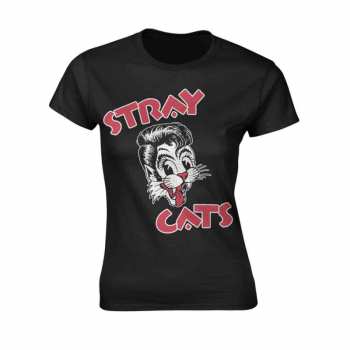 Merch Stray Cats: T-shirt Femmes Cat Logo Stray Cats