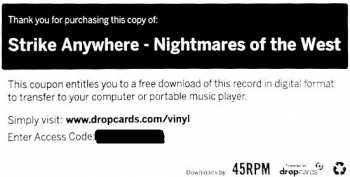 LP Strike Anywhere: Nightmares Of The West LTD | CLR