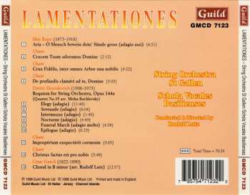 CD String Orchestra St. Gallen: Lamentationes