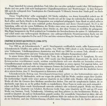 CD String Orchestra St. Gallen: Lamentationes