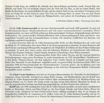 CD String Orchestra St. Gallen: Lamentationes