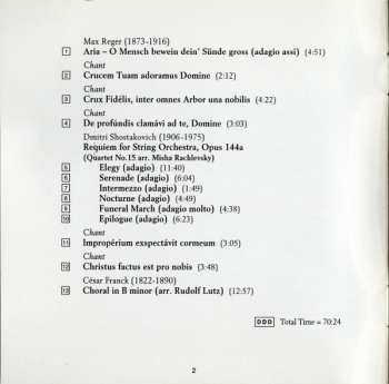 CD String Orchestra St. Gallen: Lamentationes