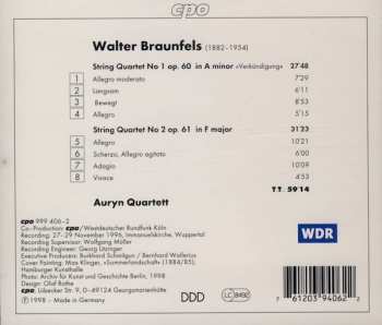 CD Auryn Quartett: String Quartets 1 & 2