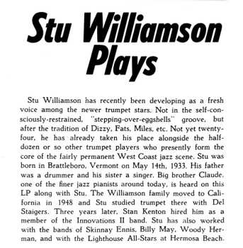 CD Jimmy Giuffre: Stu Williamson Plays - The Bethlehem Years