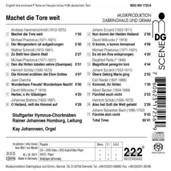 SACD Rainer Johannes Homburg: Machet Die Tore Weit (Chor- Und Orgelmusik Zu Advent Und Weihnachten)