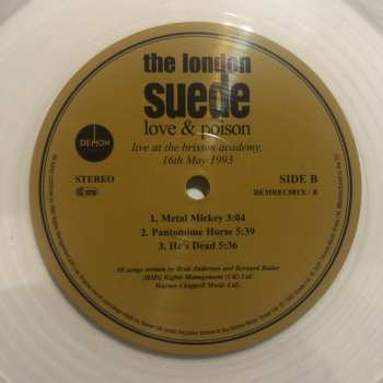2LP Suede: Love & Poison (Live At The Brixton Academy, 16th May 1993) LTD | CLR