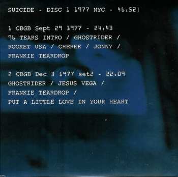 6CD/Coffret Suicide: Live 1977-1978 LTD