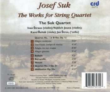 CD Josef Suk: Works For String Quartet