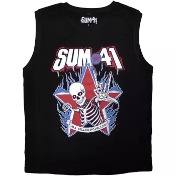 Tank T-shirt All Killer No Filler Skeleton