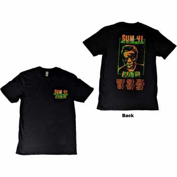Marchandises Sum 41: Sum 41 Unisex T-shirt: Does This Look Infected? European Tour 2022 (back Print) (small) S