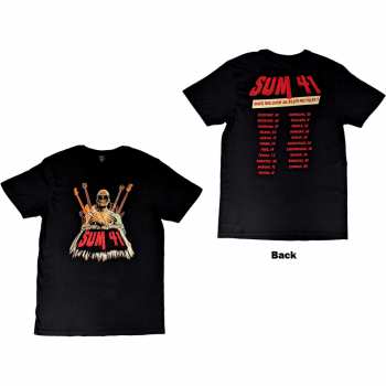 Marchandises Sum 41: Sum 41 Unisex T-shirt: Does This Look Like All Killer No Filler European Tour 2022 (back Print) (ex-tour) (small) S