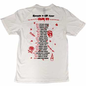 Marchandises Sum 41: Sum 41 Unisex T-shirt: Sketches European Tour 2022 (back Print) (ex-tour) (medium) M