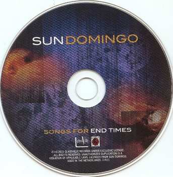 CD Sun Domingo: Songs For End Times
