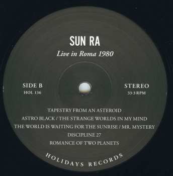 3LP/Coffret Sun Ra: Live In Roma 1980 LTD